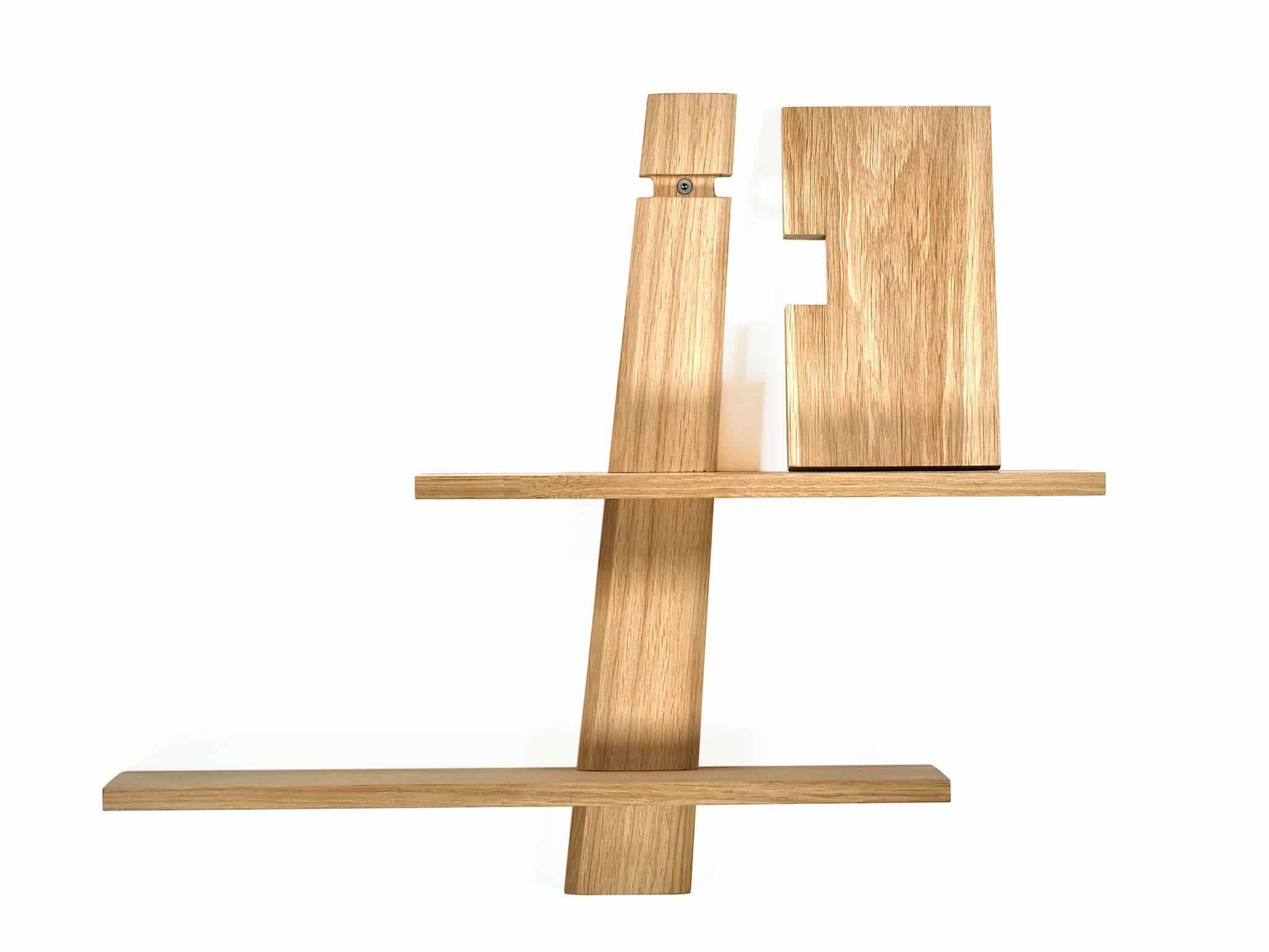Amagerhylde i egetræ fra HJULER DESIGN, hylde moderne