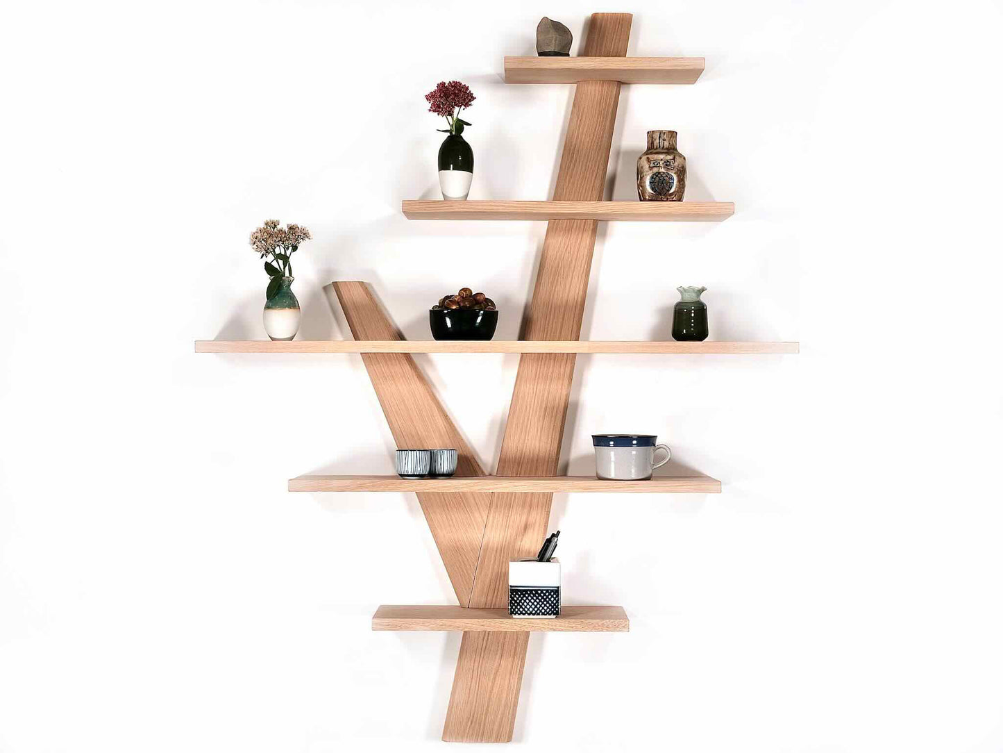 hylde reol svævehylde hyldetræ egetræ træ design