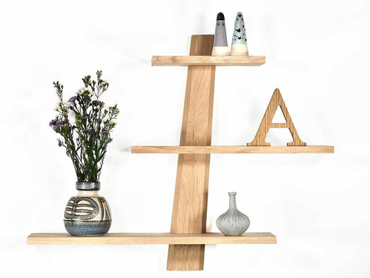 Amagerhylde i egetræ fra HJULER DESIGN, hylde moderne