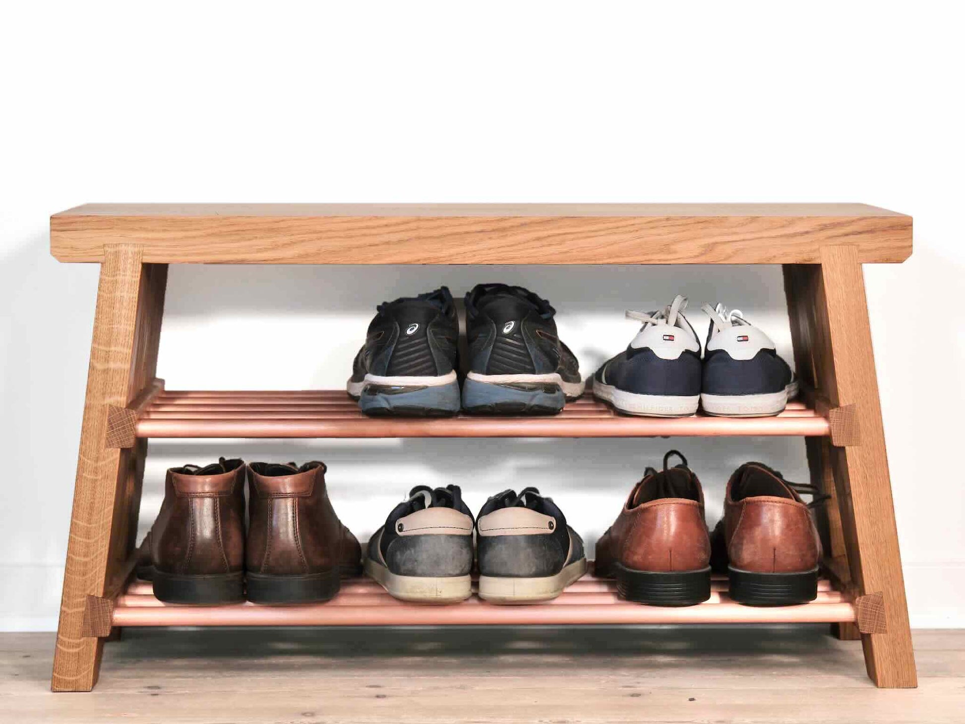 Skobænk bænk sko design Hjuler entre garderobe