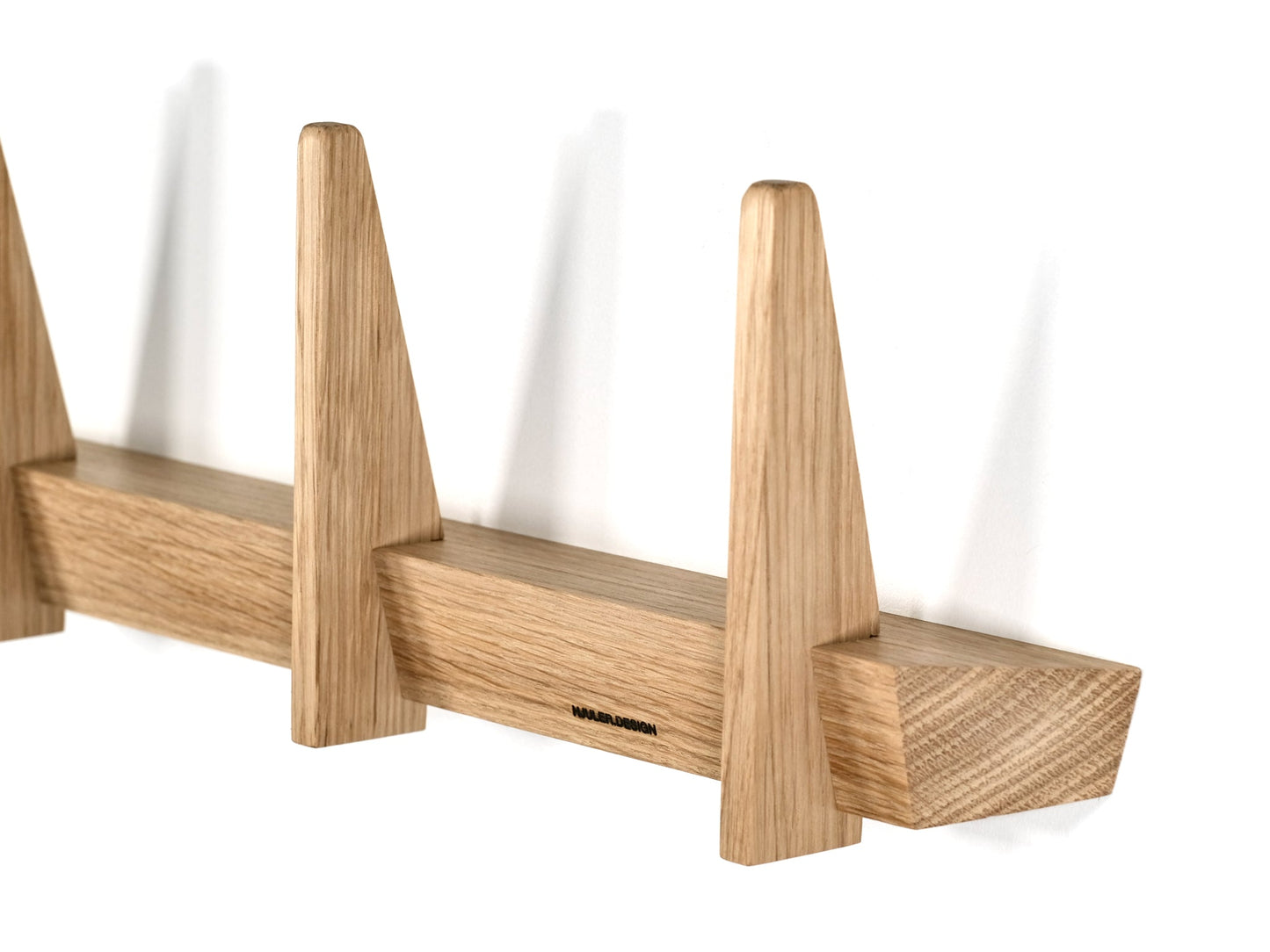 Knagerække knage design moderne-enkel bæredygtig træ egetræ nordisk dansk skandinavisk fra HJULER DESIGN 45cm