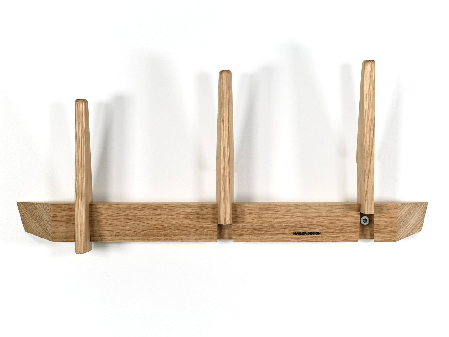 Knagerække knage design moderne-enkel bæredygtig træ egetræ nordisk dansk skandinavisk fra HJULER DESIGN 45cm