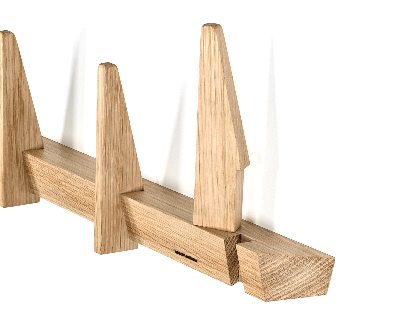 Knagerække knager knage design dansk moderne skandinavisk nordisk træ lys enkel fra HJULER DESIGN