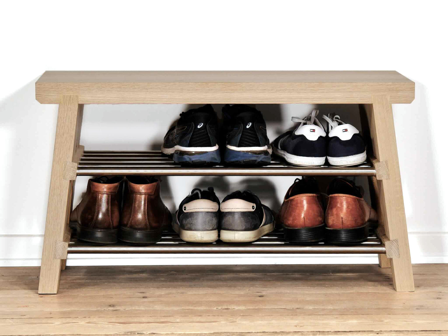 Skobænk bænk sko design Hjuler entre garderobe