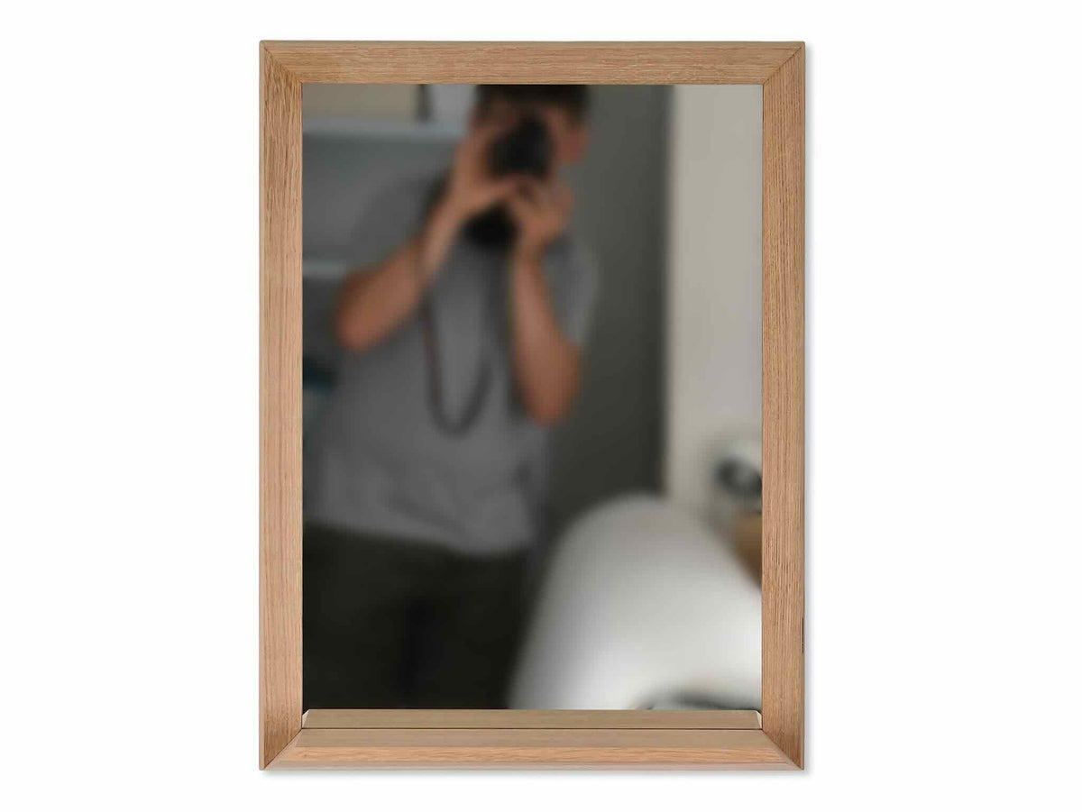Spejl vægspejl entre design træ HJULER DESIGN ubehandlet 