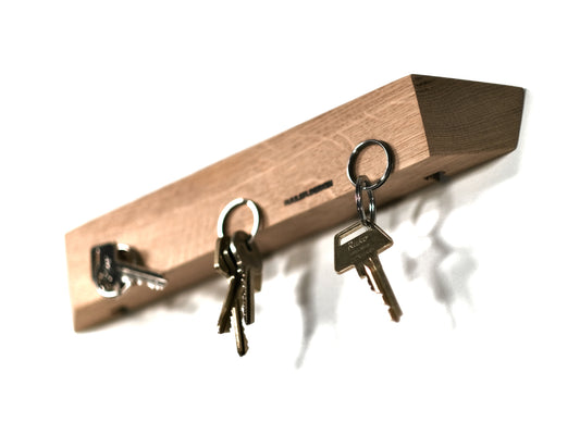 Nøgleholder, dansk design, egetræ, nøgleboks, nøglebox, key holder, nøglebræt Hjuler.Design