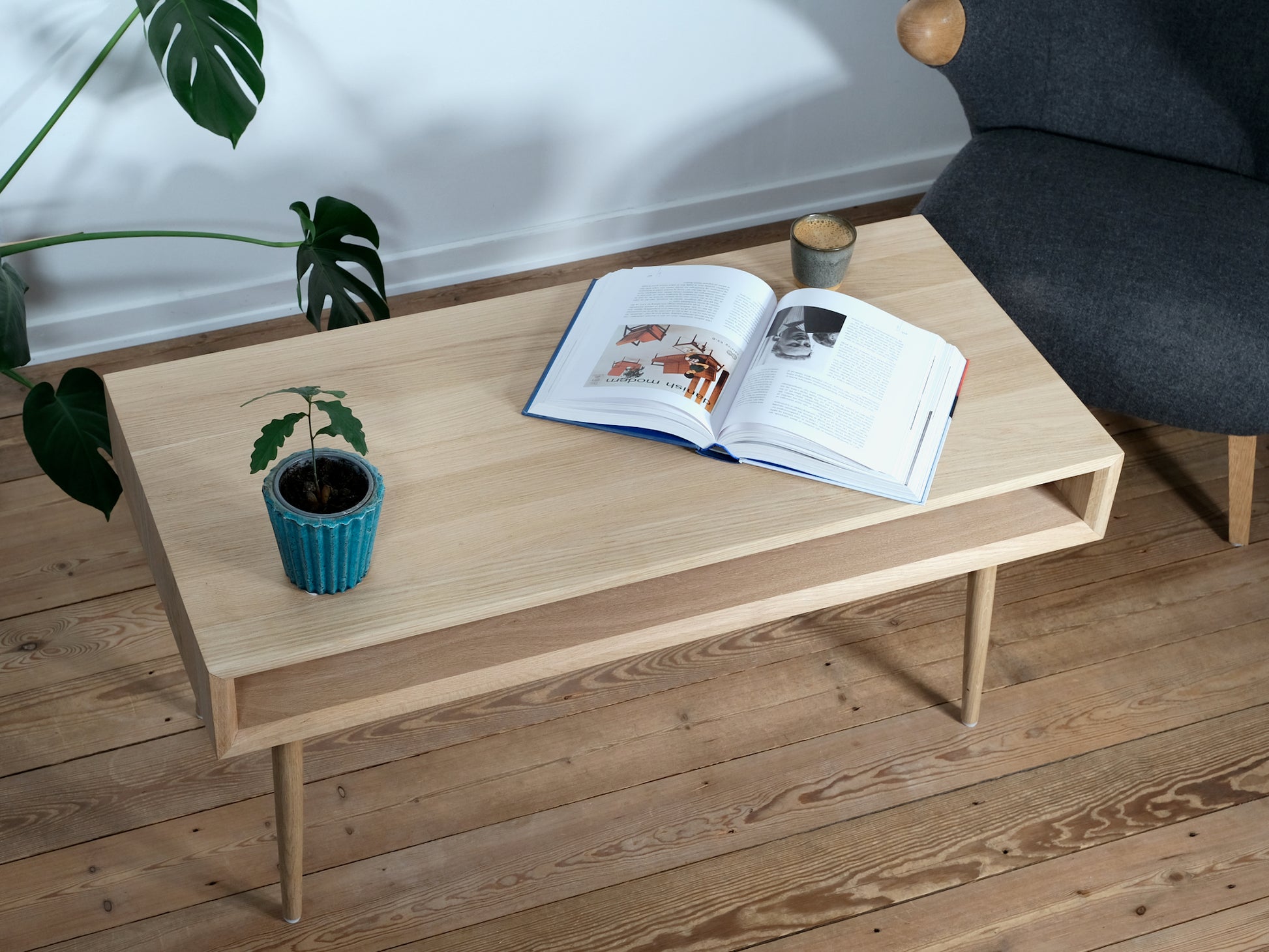 Sofabord egetræ design moderne nordisk eg træ lyst